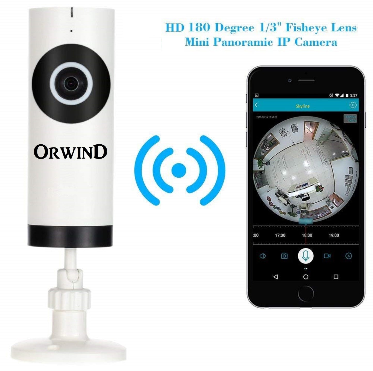 Orwind O4607 Wi-Fi Wireless Home Security CCTV Camera