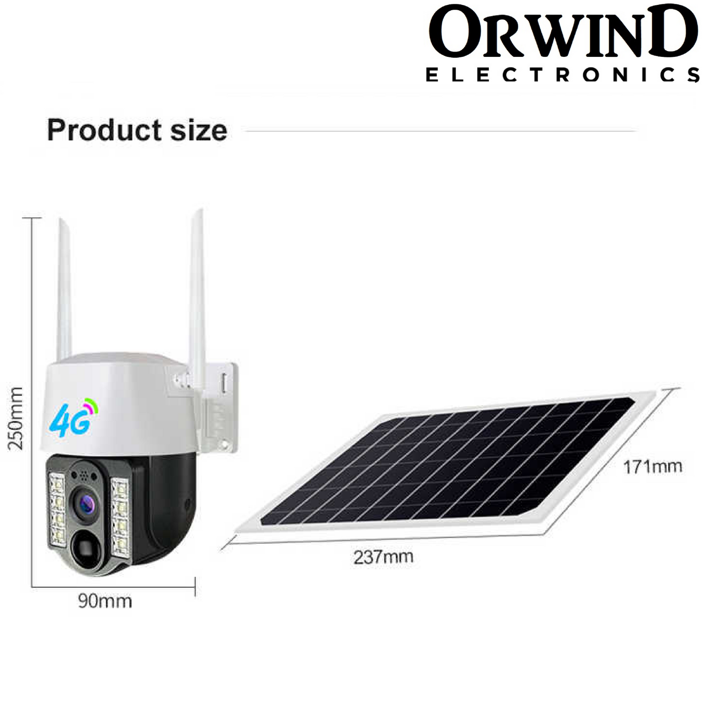 Orwind O1204 4G GSM Solar PTZ Camera