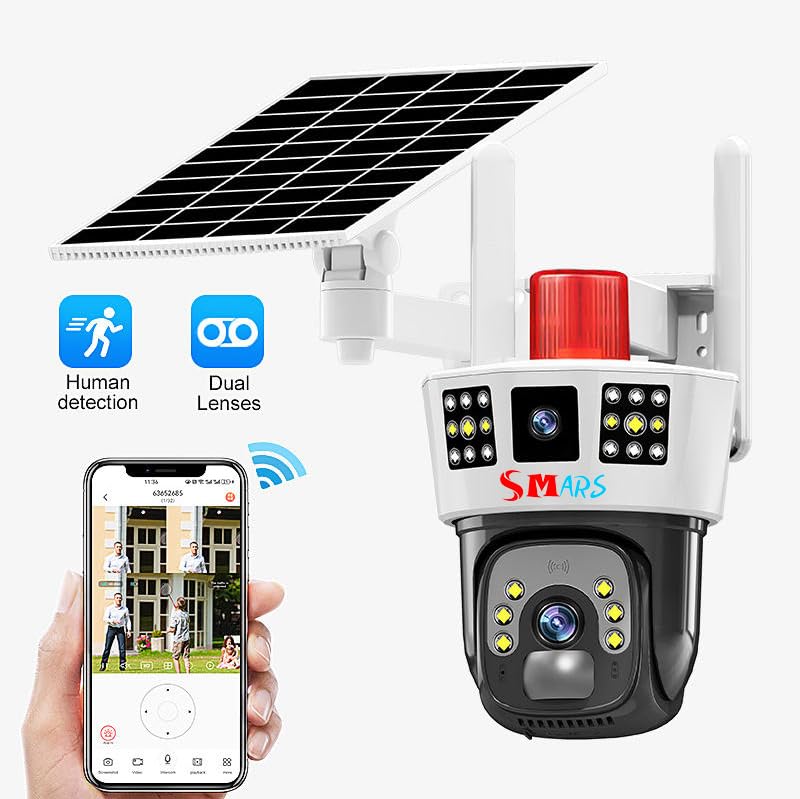 Orwind O1205 4G GSM + Wi-FI Supported Agriculture Farm Solar CCTV Camera