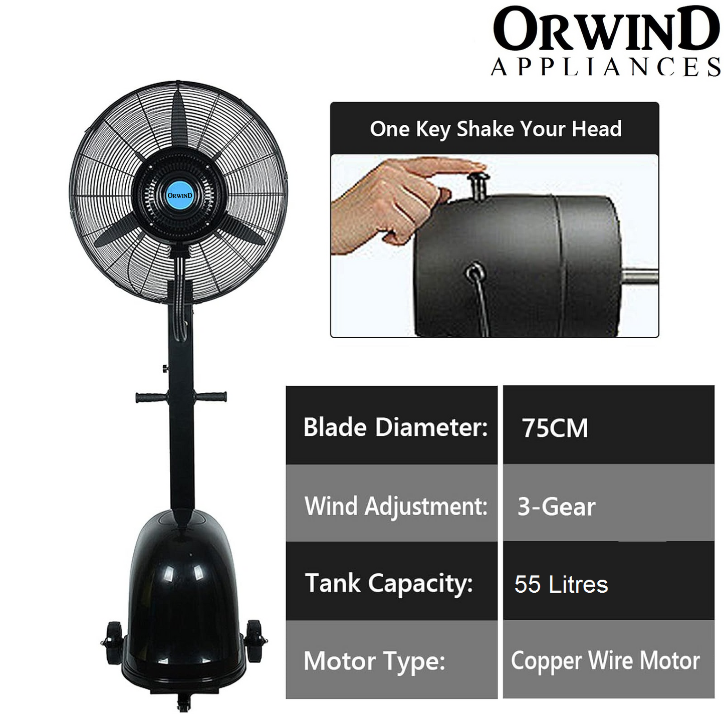 Orwind MS1002 Mist Fan