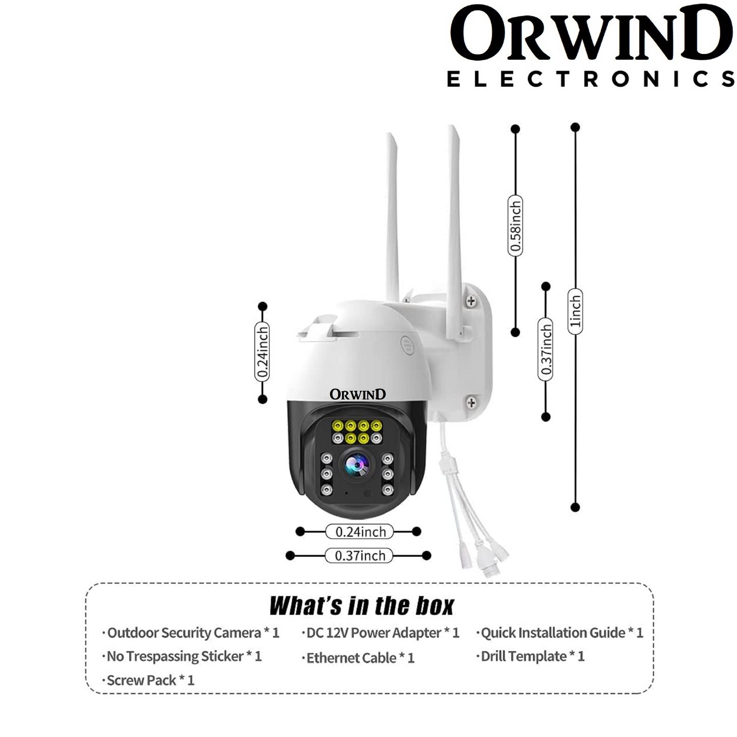 Orwind O4504 PTZ Alarm Sensor Camera