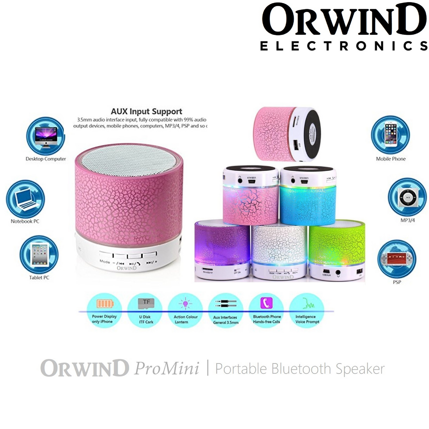 Orwind W2001 Portable Speaker - Flash Deal only at 99