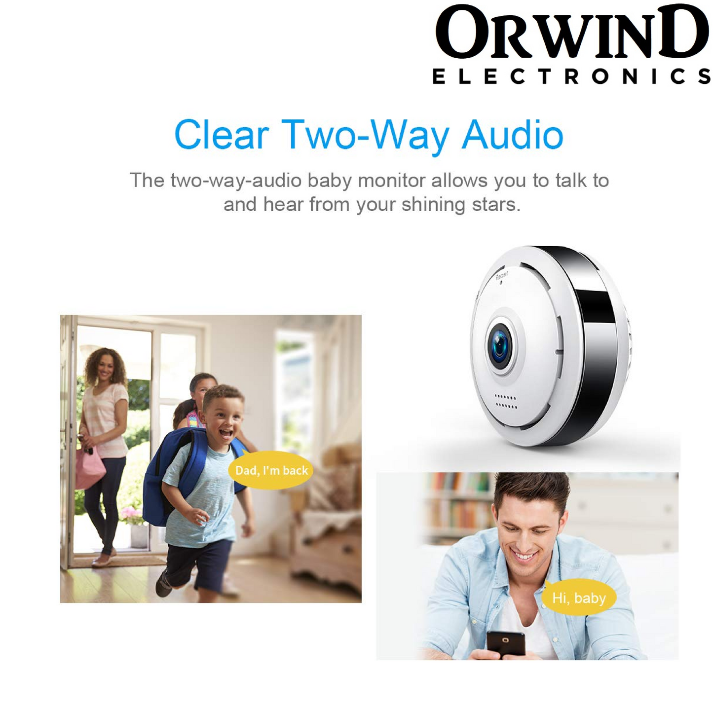 Orwind O4603 Wi-Fi Wireless Home Security CCTV Camera