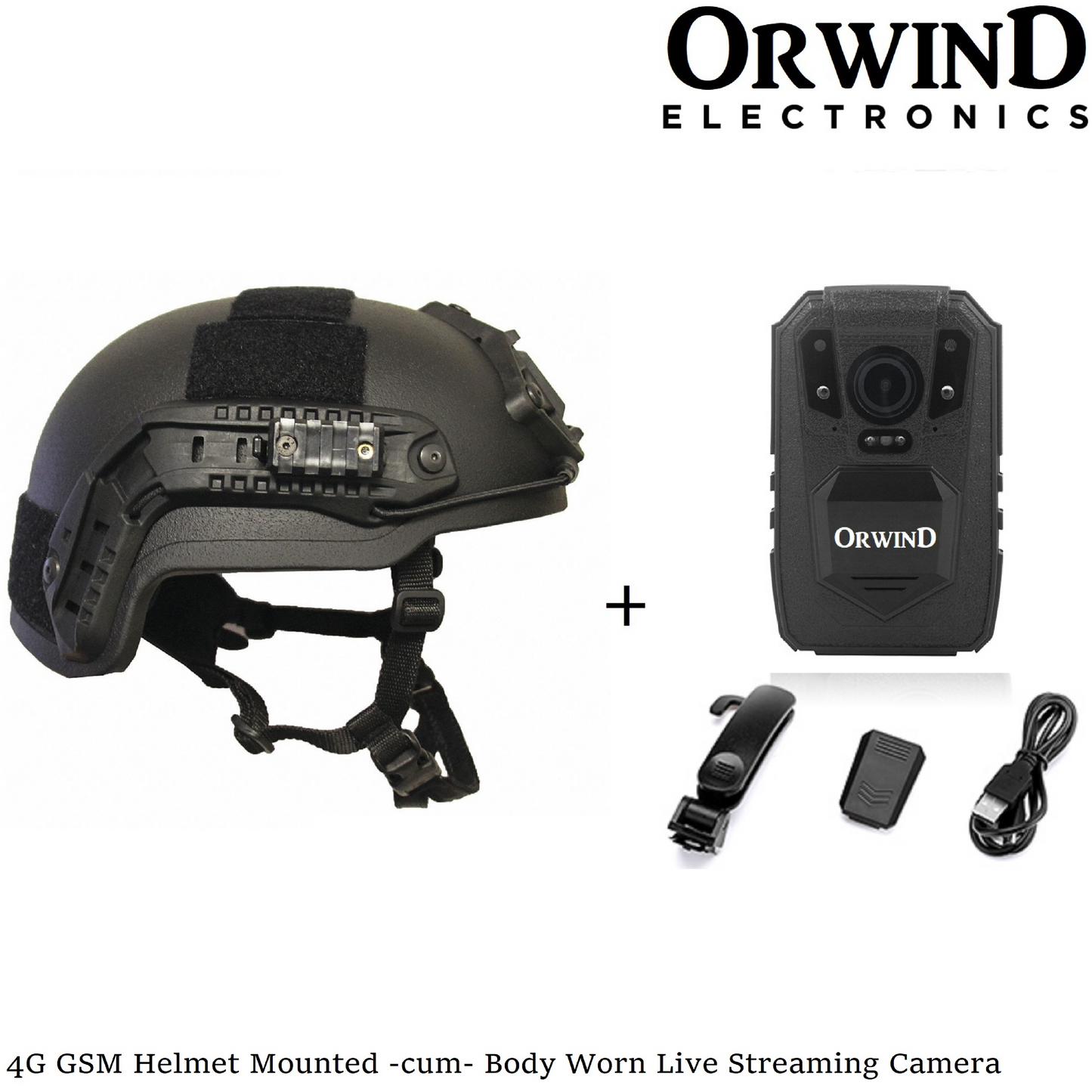 Orwind O1009 4G Body Worn Camera GSM Supported - 128GB