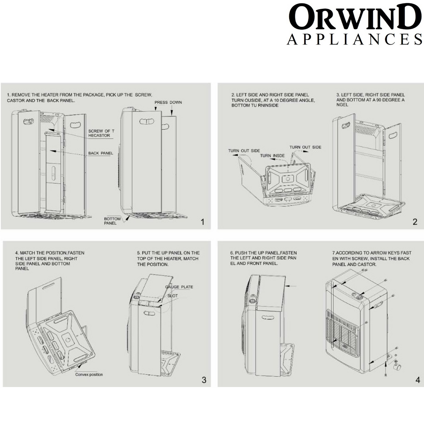 Orwind W1002 Gas & Electric 2-In-1 Gas Heater - Winter Expert
