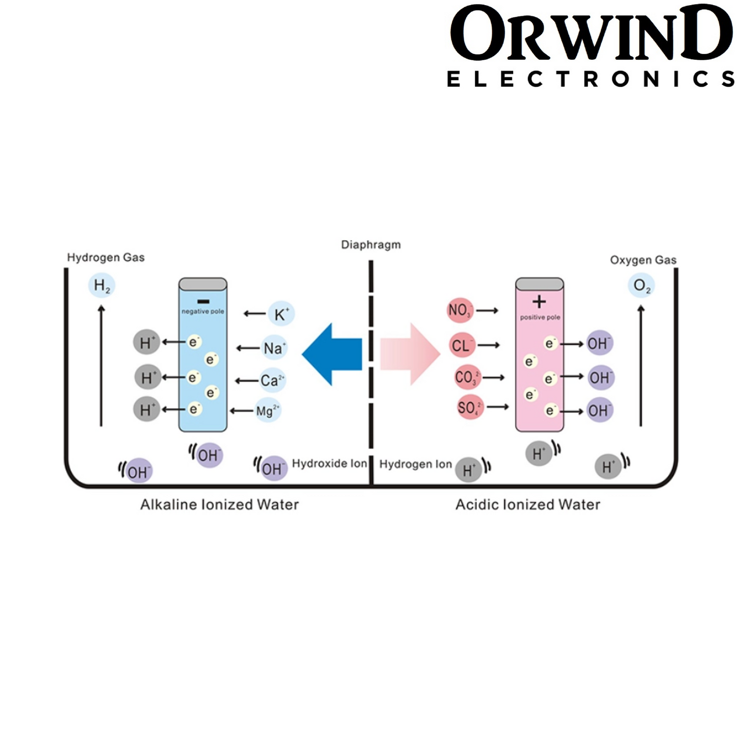Orwind O7204 Alkaline Water Ionizer Machine