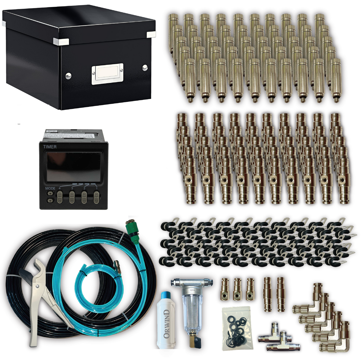 Orwind MS1400 High Pressure 34 Nozzles Mist Line System
