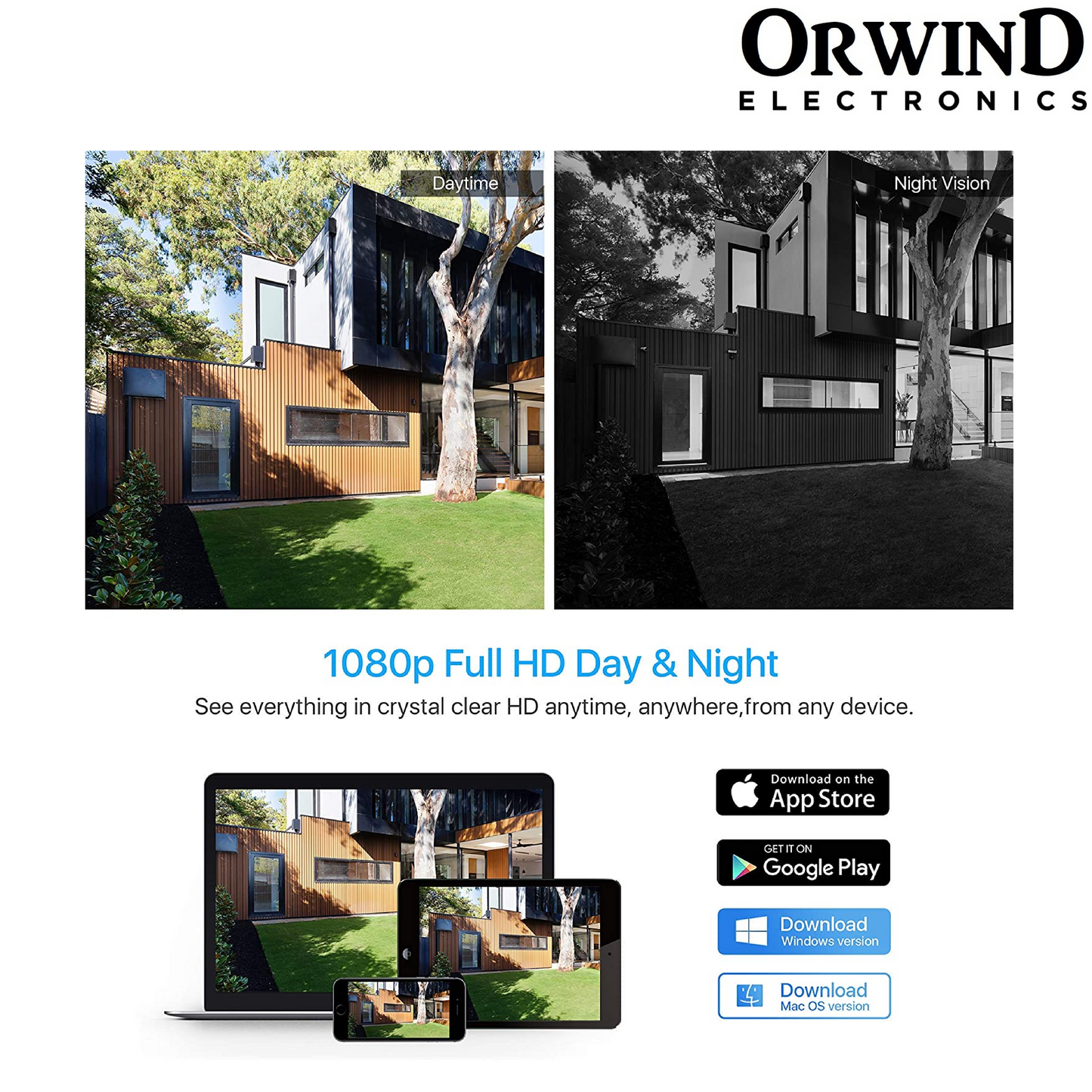 Orwind O4701 Wi-Fi NVR Wireless CCTV Camera Kit