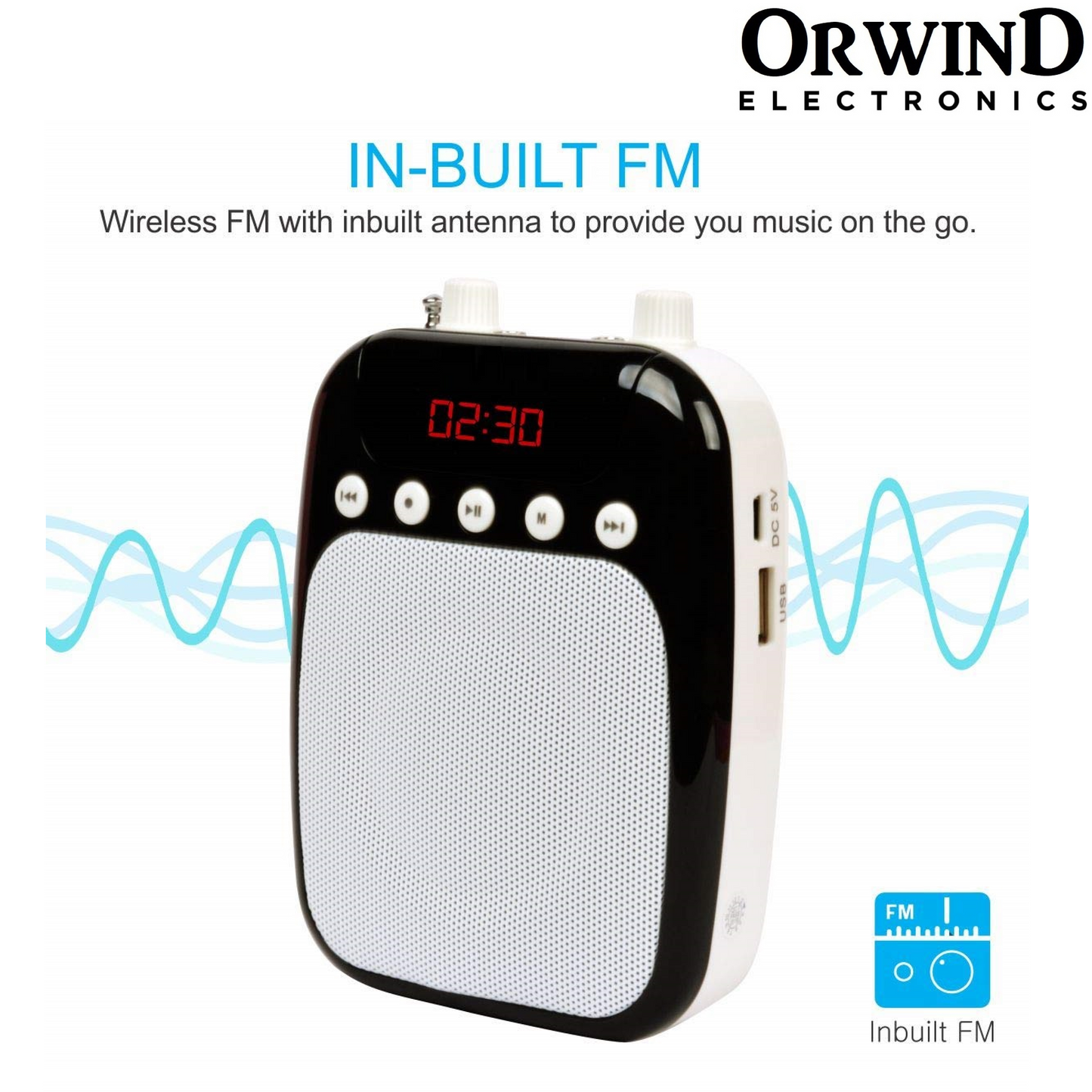 Orwind O7901 Portable Amplifier with Wired Microphone Headset