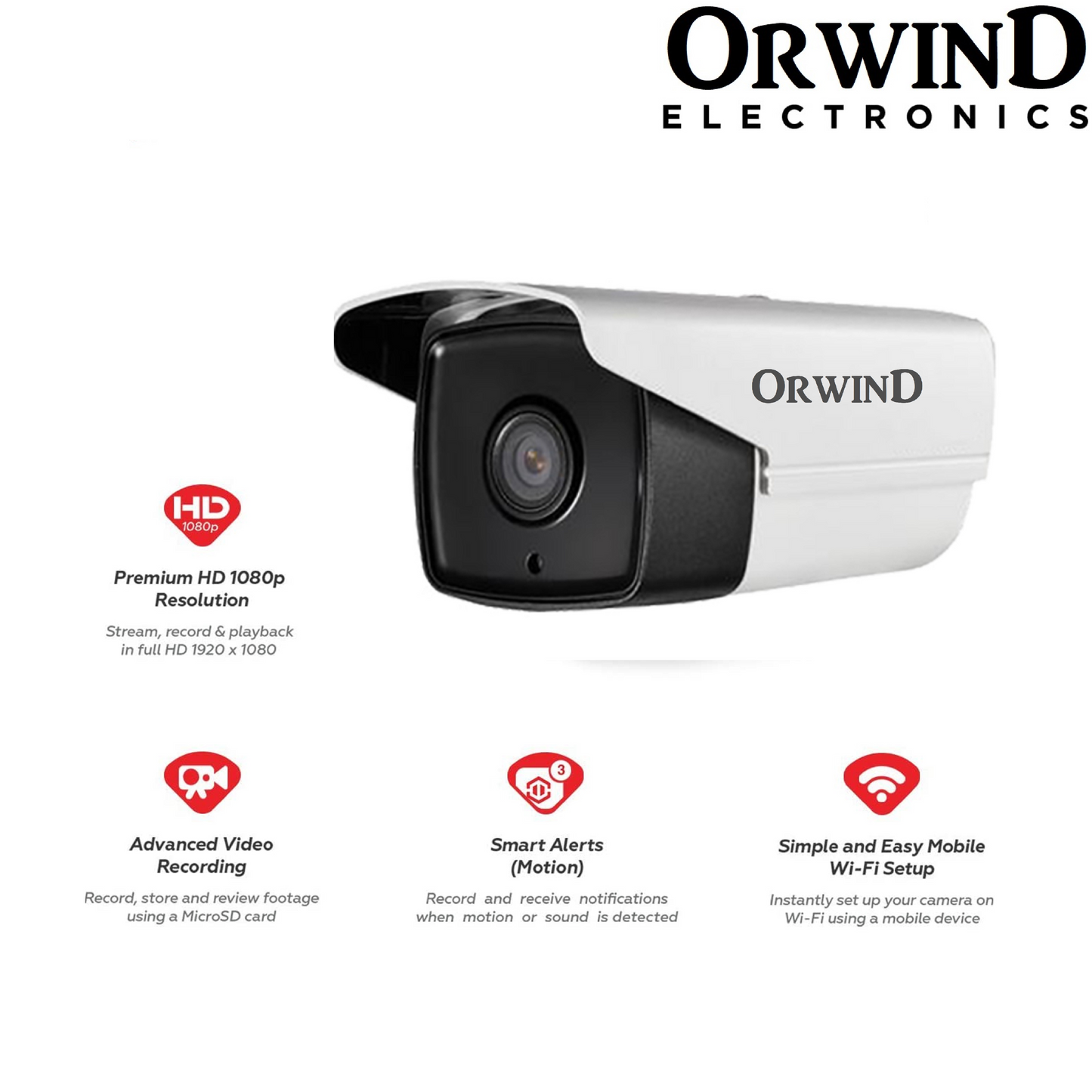 Orwind O4601 Wi-Fi Wireless CCTV Camera