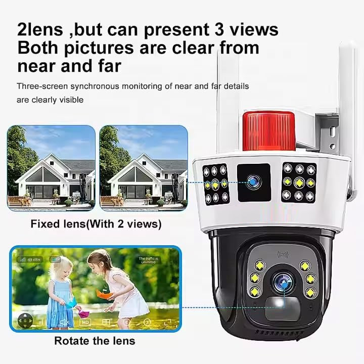 Orwind O1205 4G GSM + Wi-FI Supported Agriculture Farm Solar CCTV Camera