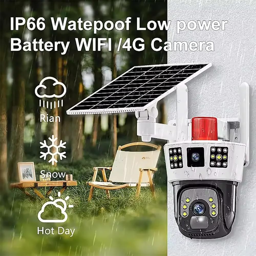 Orwind O1205 4G GSM + Wi-FI Supported Agriculture Farm Solar CCTV Camera