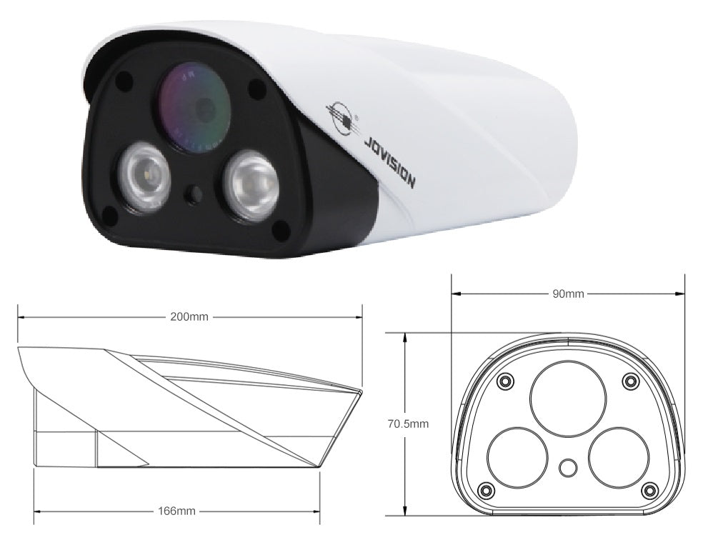 Jovision JVS002 IP Bullet Camera 960 - 1.3 MP