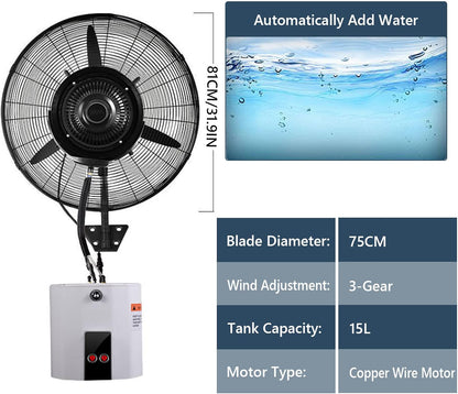 Orwind MS1003 Wall Misting Fogger Mist Fan