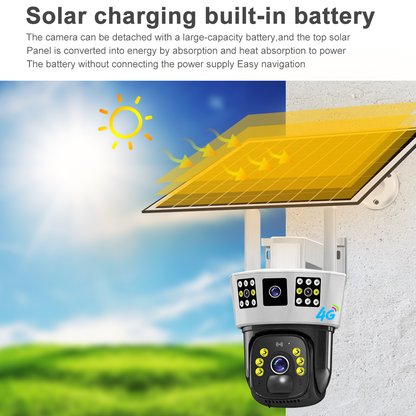Orwind O1205 4G GSM + Wi-FI Supported Agriculture Farm Solar CCTV Camera