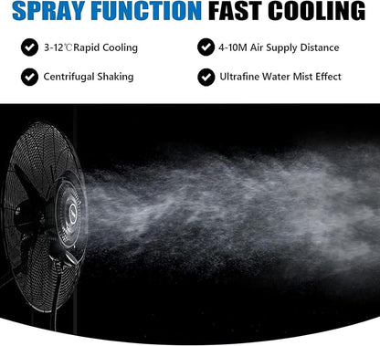 Orwind MS1003 Wall Misting Fogger Mist Fan