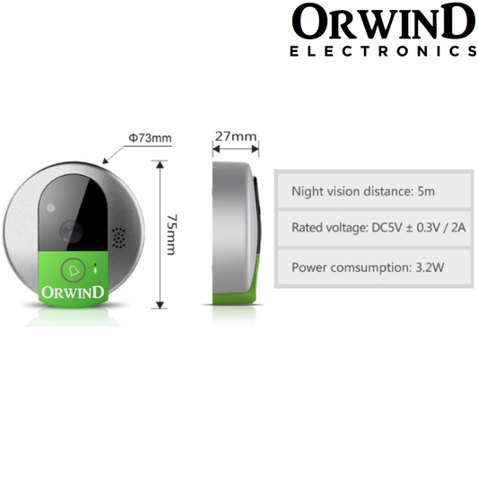 Orwind O5201 Wi-Fi Wireless Doorbell Camera Video Door Phone