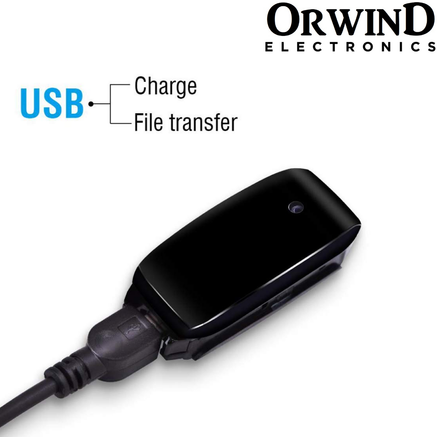 Orwind O2405 Wrist Band Micro Personal Security Camera - Matte Black