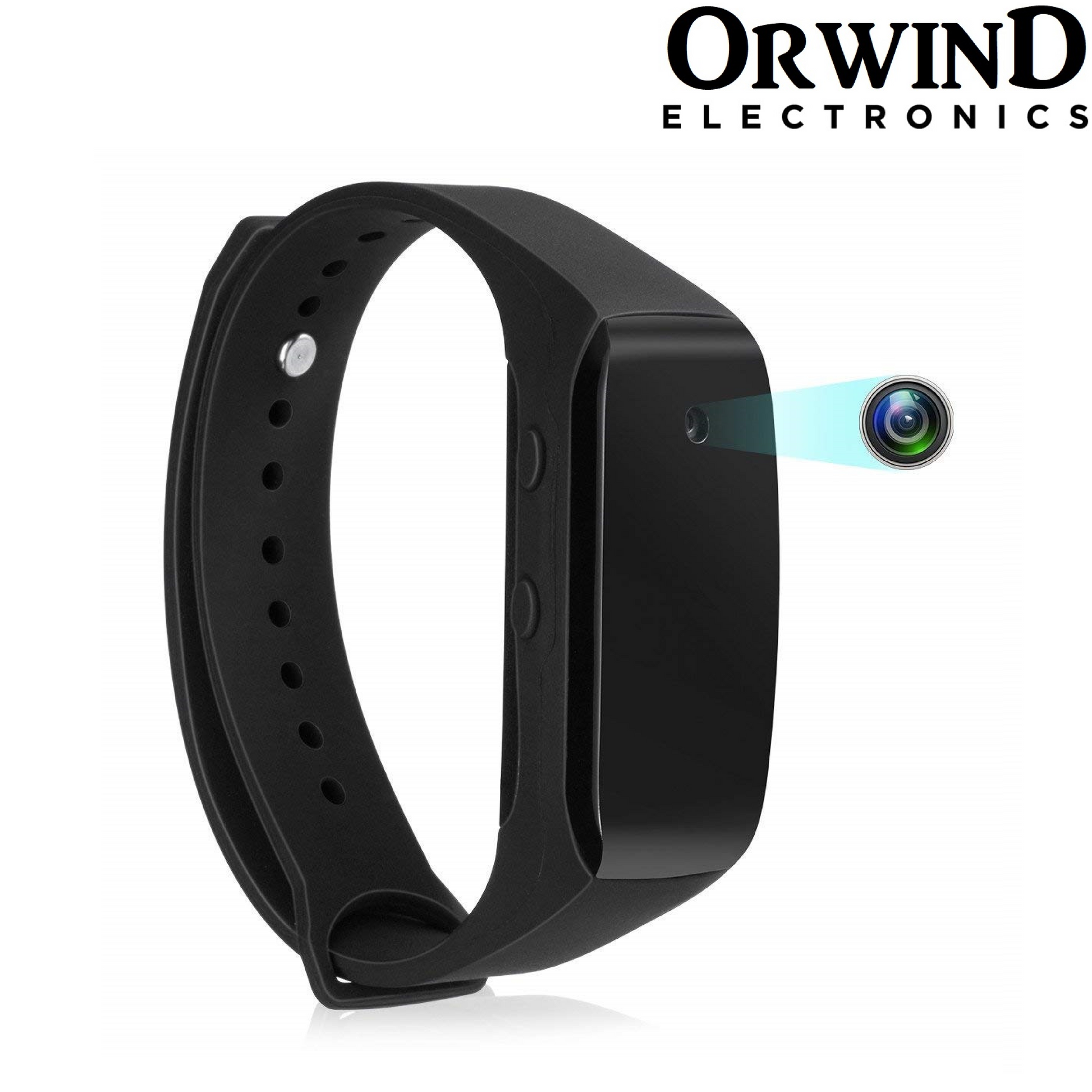 Orwind O2405 Wrist Band Micro Personal Security Camera - Matte Black