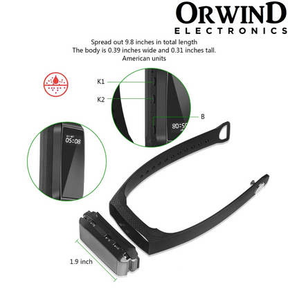 Orwind O2405 Wrist Band Micro Personal Security Camera - Matte Black