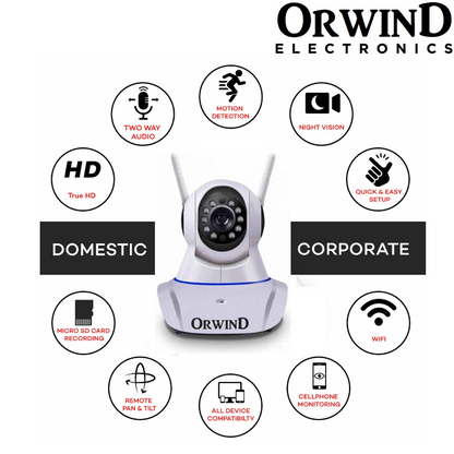 Orwind O4611 Wi-Fi Wireless Home Security CCTV Camera