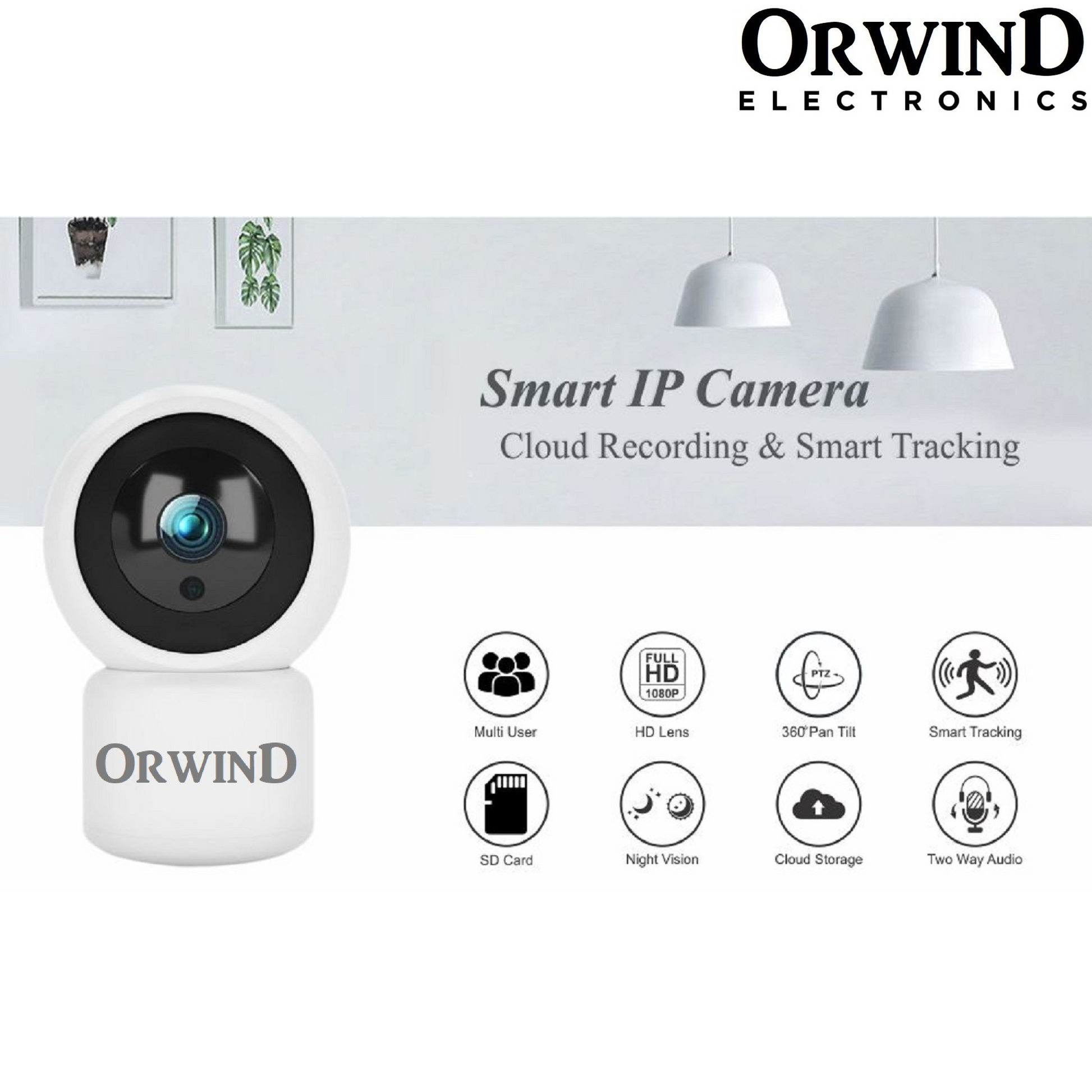 Orwind O4609 Wi-Fi Wireless Home Security CCTV Camera