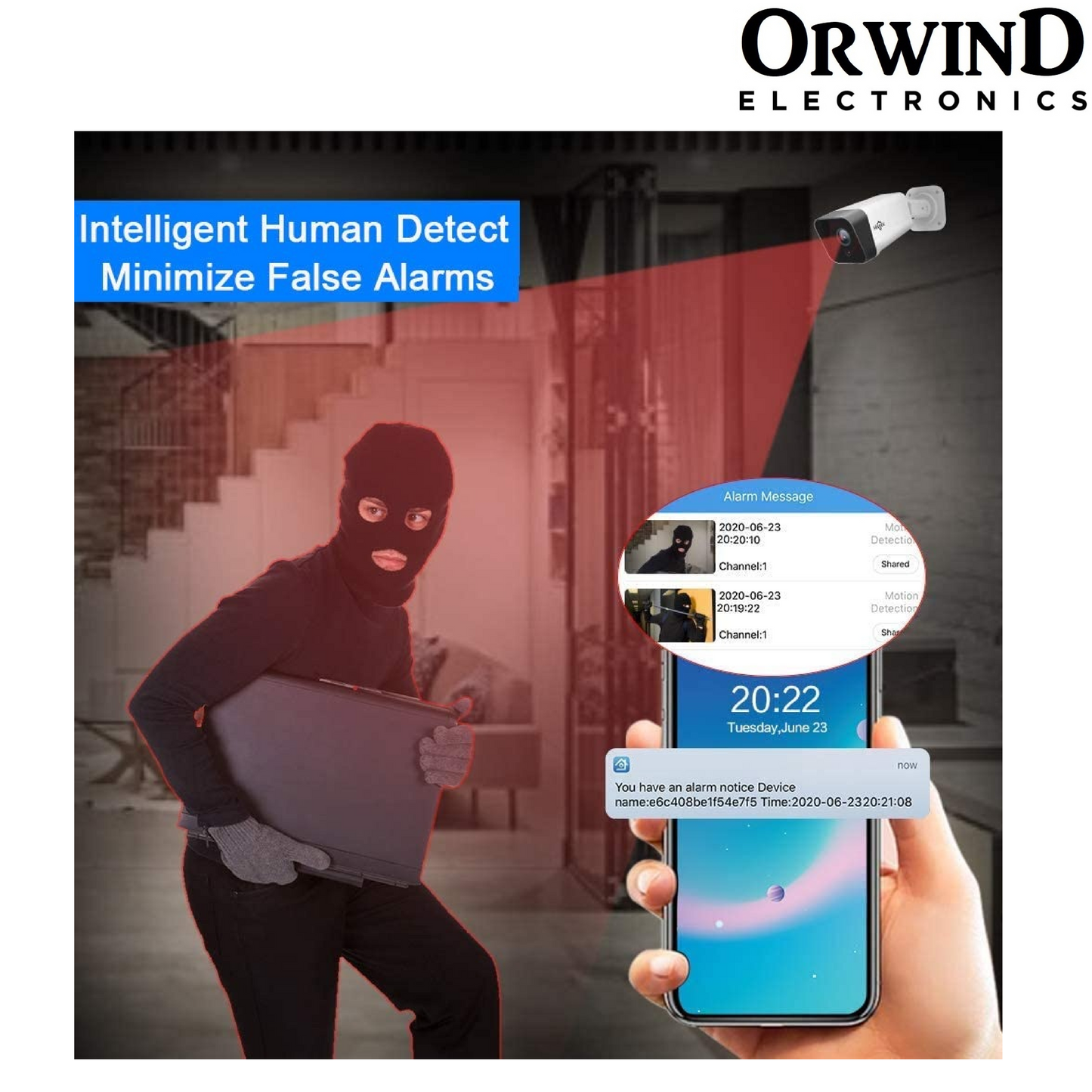 Orwind O4701 Wi-Fi NVR Wireless CCTV Camera Kit