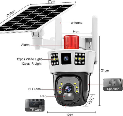Orwind O1205 4G GSM + Wi-FI Supported Agriculture Farm Solar CCTV Camera